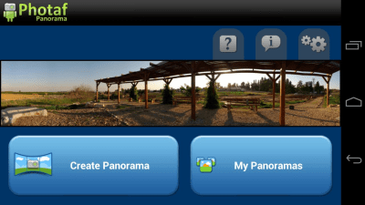 Screenshot of the application Photaf Panorama - #1