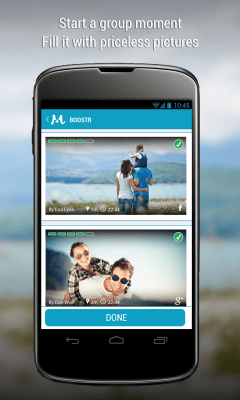 Screenshot of the application Moment.me - #5