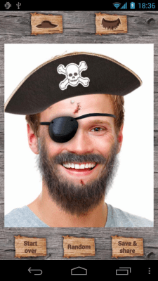 Screenshot of the application Make Me A Pirate - #1