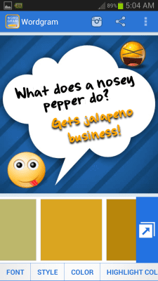 Screenshot of the application Wordgram (Instagram Text app) - #1