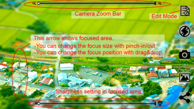 Screenshot of the application Miniature Preview Camera - #5