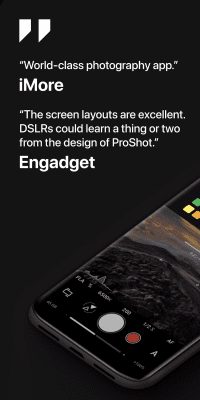 Screenshot of the application ProShot - #1