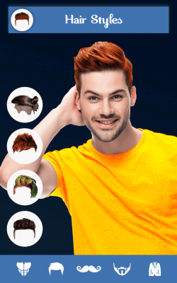 Screenshot of the application Hairy - Men Hairstyles Beard & Boys Photo Editor - #1