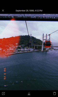 Screenshot of the application Huji Cam - #3