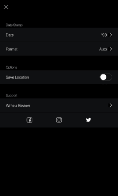 Screenshot of the application Huji Cam - #5