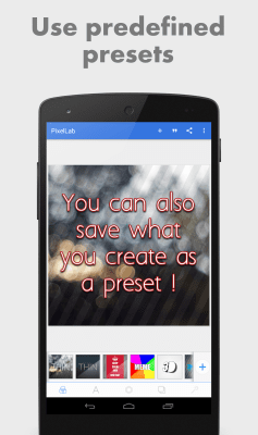 Screenshot of the application PixelLab - Text on pictures - #6