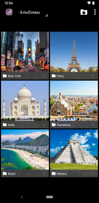 Screenshot of the application Vertical Gallery - #1