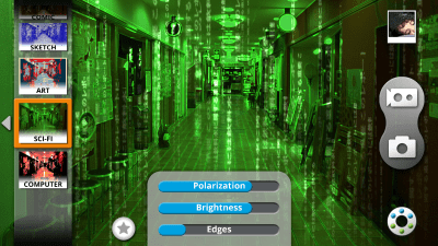 Screenshot of the application Camera 2 - #8