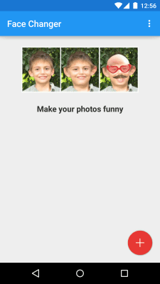 Screenshot of the application Face Changer - #1