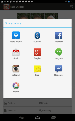 Screenshot of the application Face Changer - #7