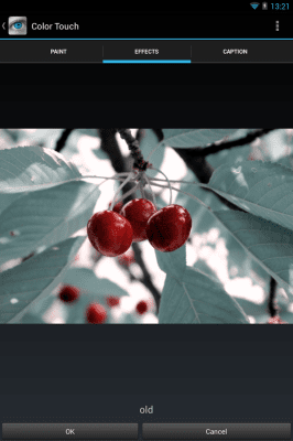 Screenshot of the application Color Touch Effects - #6