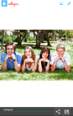 Screenshot of the application Collagics Photo Mosaic - #8