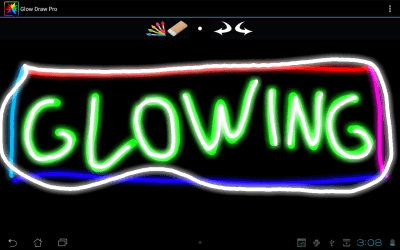 Screenshot of the application Glow Draw - #1