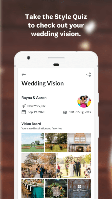 Screenshot of the application Wedding Planner - #2