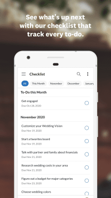 Screenshot of the application Wedding Planner - #6