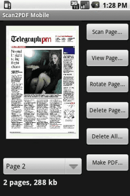 Screenshot of the application Scan2PDF Mobile Lite - #1