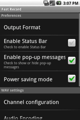 Screenshot of the application Fast recording - #3