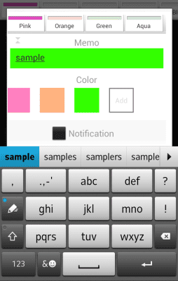 Screenshot of the application Sticky 2 - #2