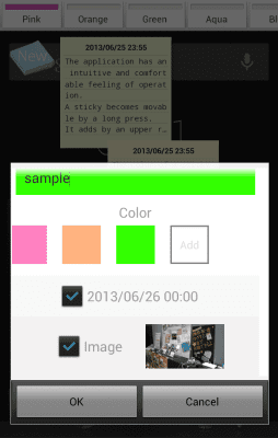 Screenshot of the application Sticky 2 - #3