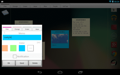 Screenshot of the application Sticky 2 - #8