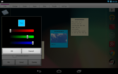 Screenshot of the application Sticky 2 - #9