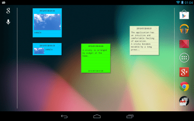 Screenshot of the application Sticky 2 - #10