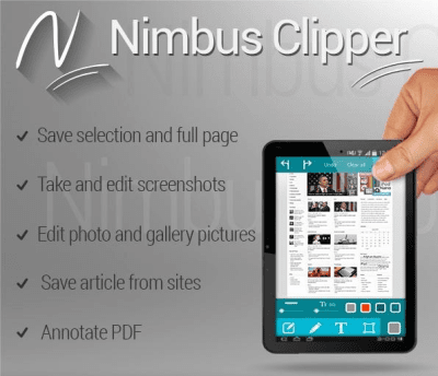 Screenshot of the application Nimbus Clipper - #9