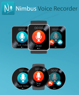 Screenshot of the application Nimbus Voice Recorder for Wear - #5