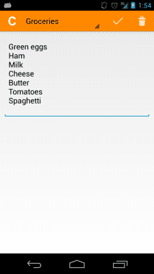 Screenshot of the application CNote - #3