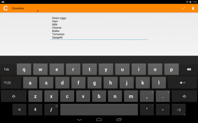 Screenshot of the application CNote - #5