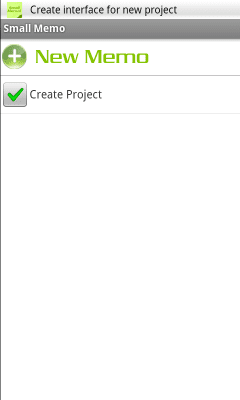 Screenshot of the application Small Memo - #1