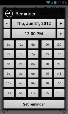 Screenshot of the application apMemo Lite - Quick Notes - #3