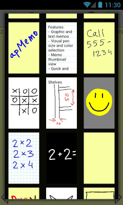 Screenshot of the application apMemo Lite - Quick Notes - #5
