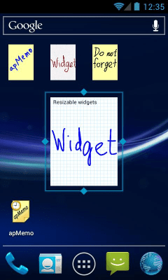 Screenshot of the application apMemo Lite - Quick Notes - #6