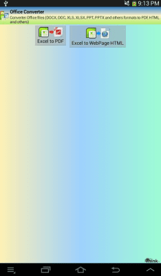 Screenshot of the application Office Converter (Word, Excel) - #3