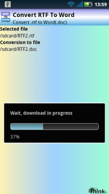 Screenshot of the application RTF to Word (. DOC) - #4