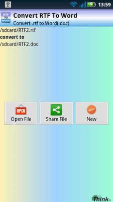 Screenshot of the application RTF to Word (. DOC) - #5