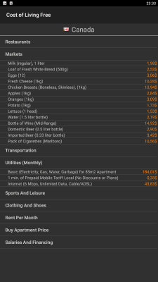 Screenshot of the application World Price Converter. Free - #5