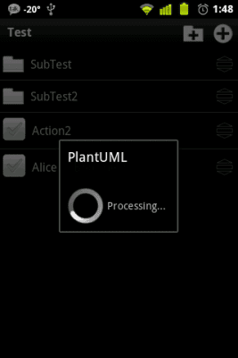 Screenshot of the application PlantUML for Android - #2