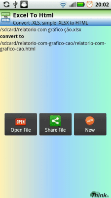Screenshot of the application Excel to Web Page HTML - #4