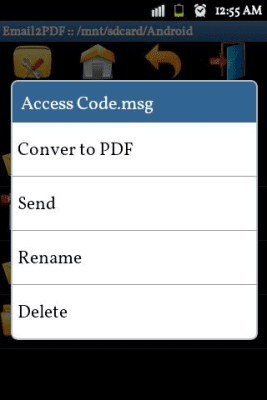 Screenshot of the application Email to PDF Converter - #3