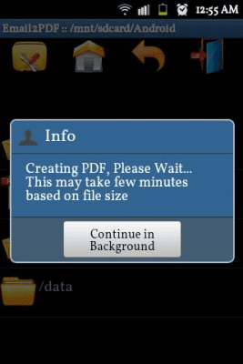 Screenshot of the application Email to PDF Converter - #4