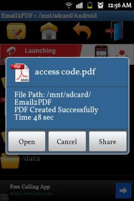 Screenshot of the application Email to PDF Converter - #5