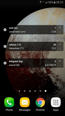 Screenshot of the application Convert Units - #6
