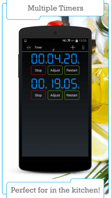 Screenshot of the application Digital timer and stopwatch - #2