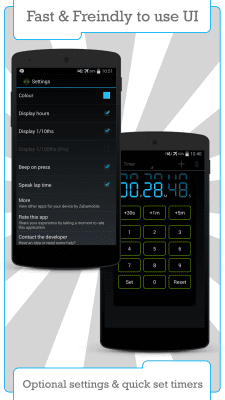 Screenshot of the application Digital timer and stopwatch - #3