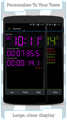 Screenshot of the application Digital timer and stopwatch - #4