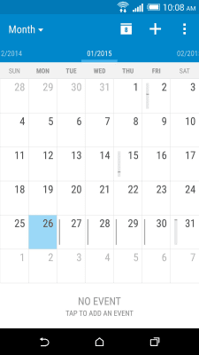 Screenshot of the application HTC Calendar - #1