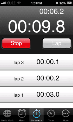 Screenshot of the application Espier Clock - #4