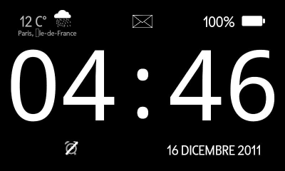 Screenshot of the application ClockSaver - #1